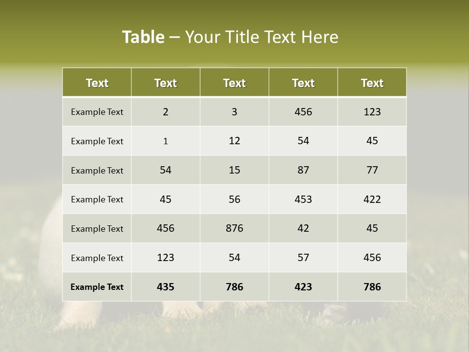 Jungtier Haustier Welpen PowerPoint Template