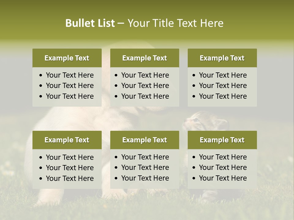 Jungtier Haustier Welpen PowerPoint Template