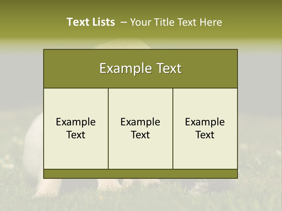 Jungtier Haustier Welpen PowerPoint Template