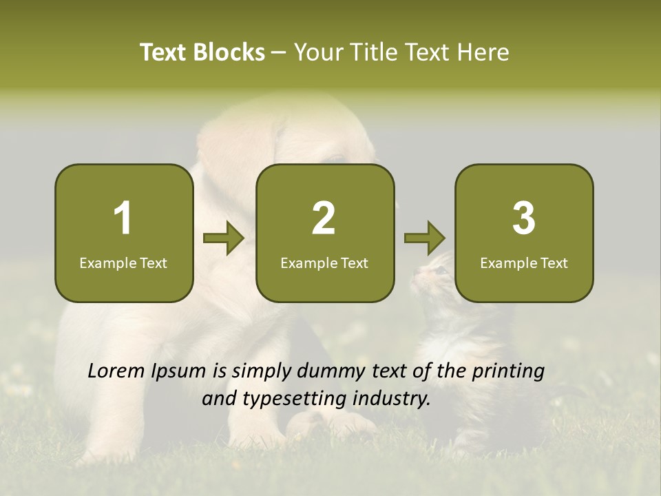 Jungtier Haustier Welpen PowerPoint Template