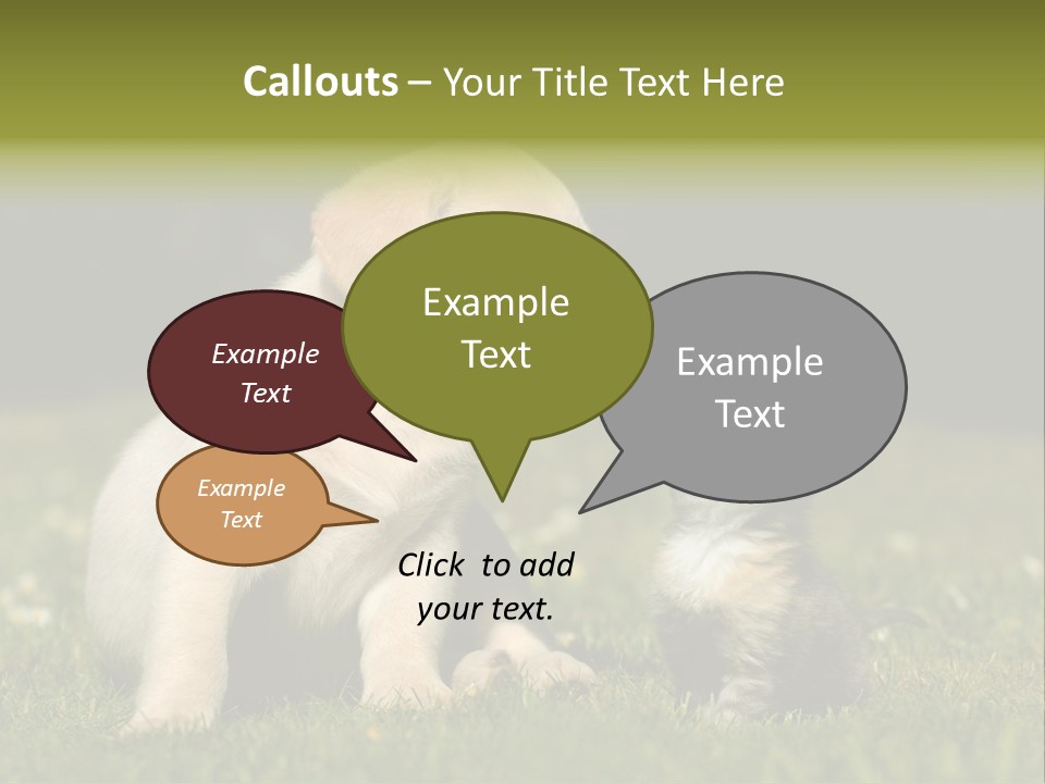 Jungtier Haustier Welpen PowerPoint Template