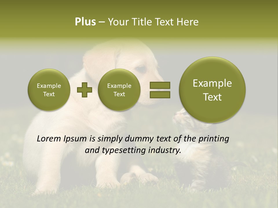 Jungtier Haustier Welpen PowerPoint Template