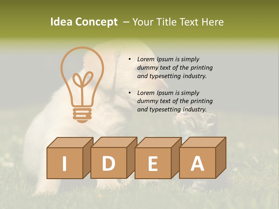 Jungtier Haustier Welpen PowerPoint Template