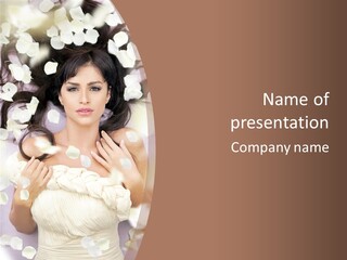 Romantic Hair Cosmetics PowerPoint Template