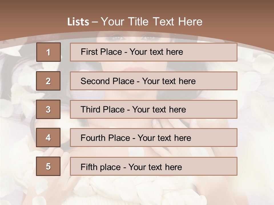Romantic Hair Cosmetics PowerPoint Template