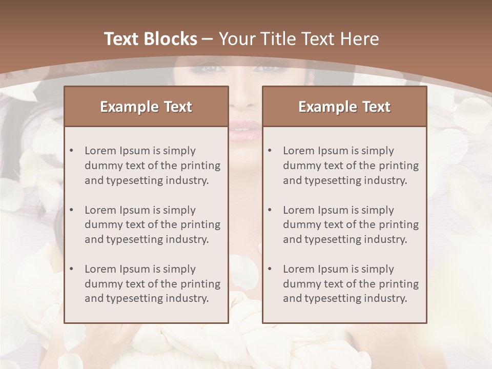 Romantic Hair Cosmetics PowerPoint Template