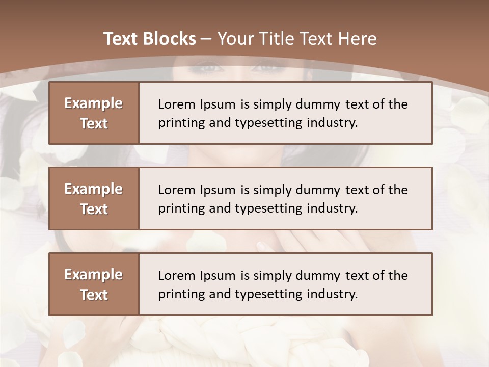 Romantic Hair Cosmetics PowerPoint Template