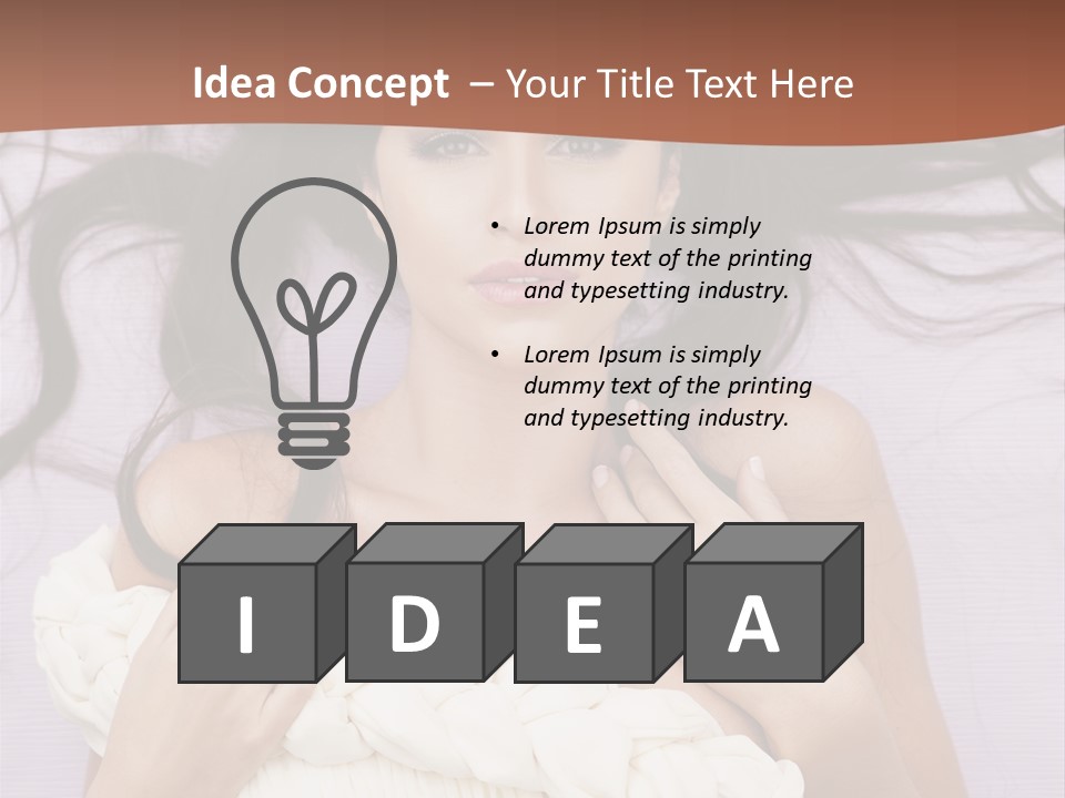 Beauty Person Figure PowerPoint Template