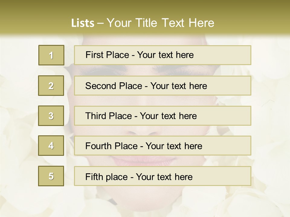 Glamour Petals  PowerPoint Template