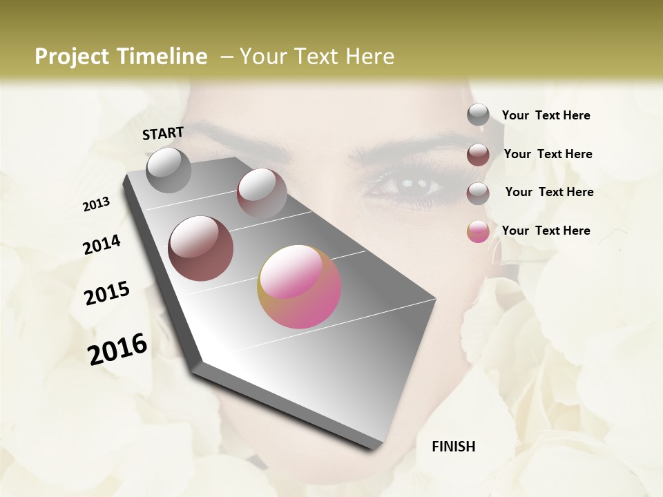 Glamour Petals  PowerPoint Template