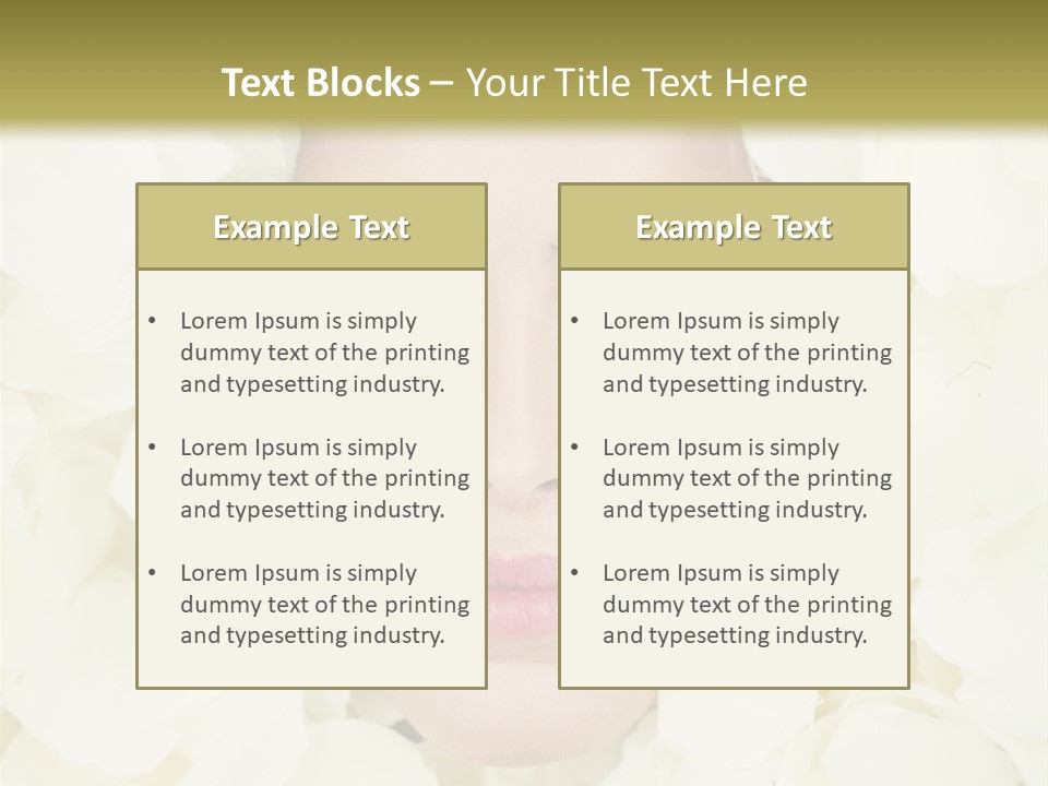 Glamour Petals  PowerPoint Template