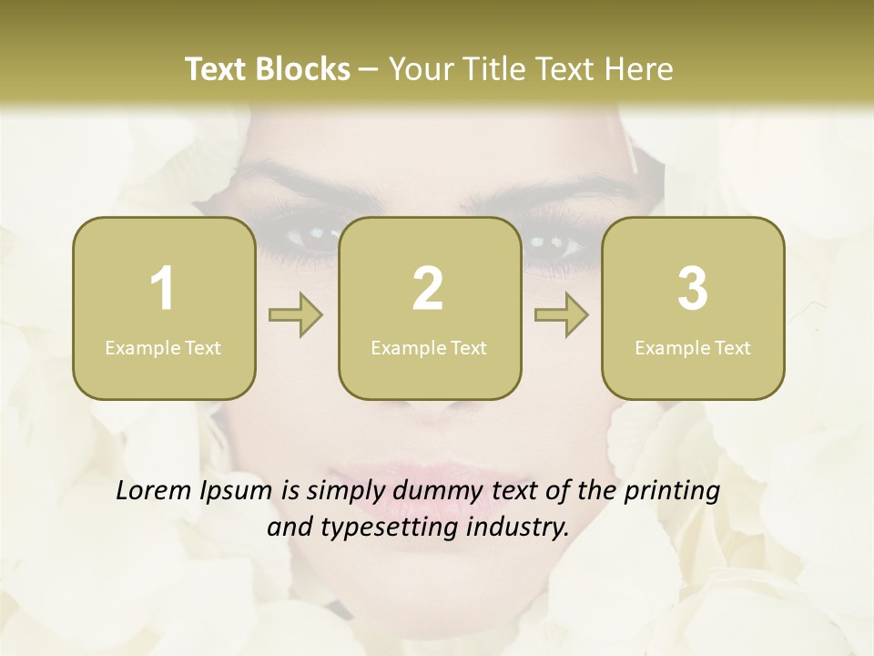 Glamour Petals  PowerPoint Template