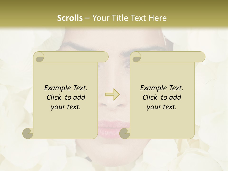 Glamour Petals  PowerPoint Template