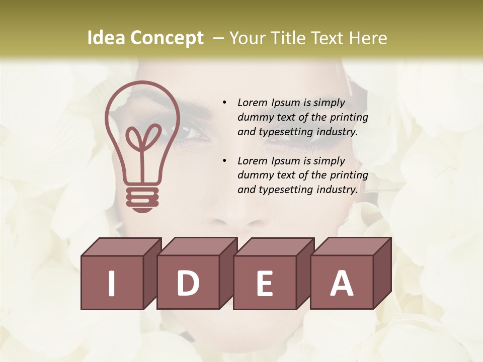 Glamour Petals  PowerPoint Template