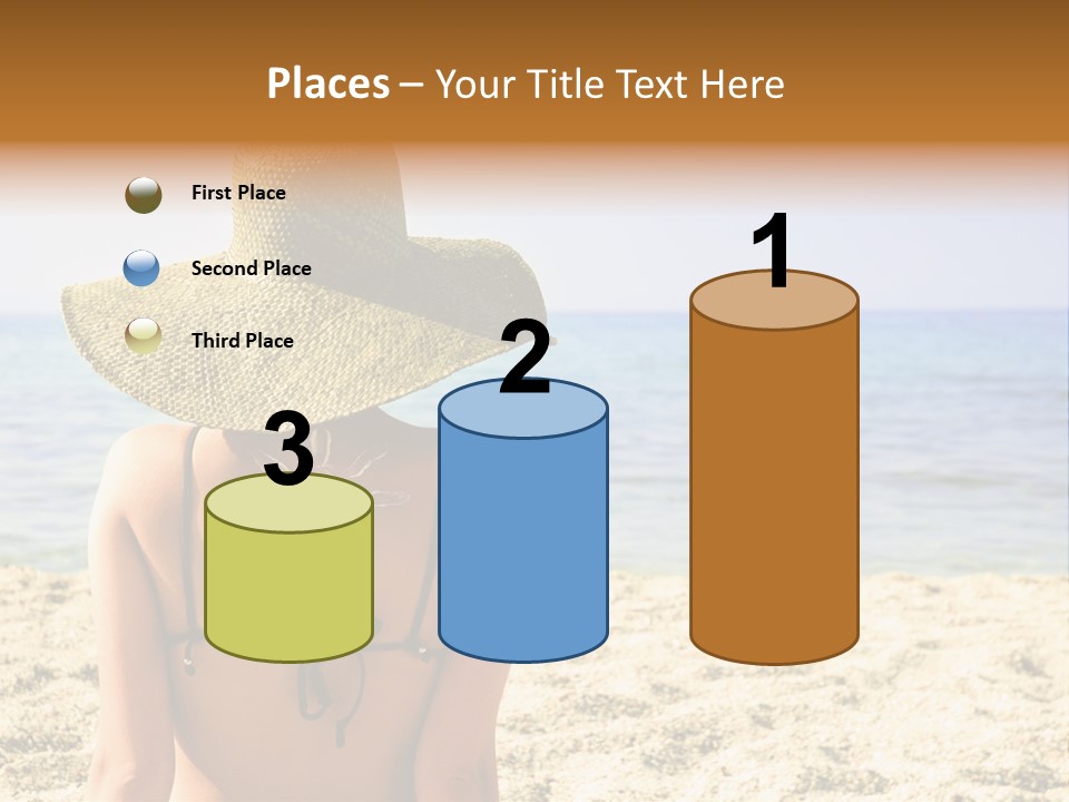 Girl Woman Tourist PowerPoint Template