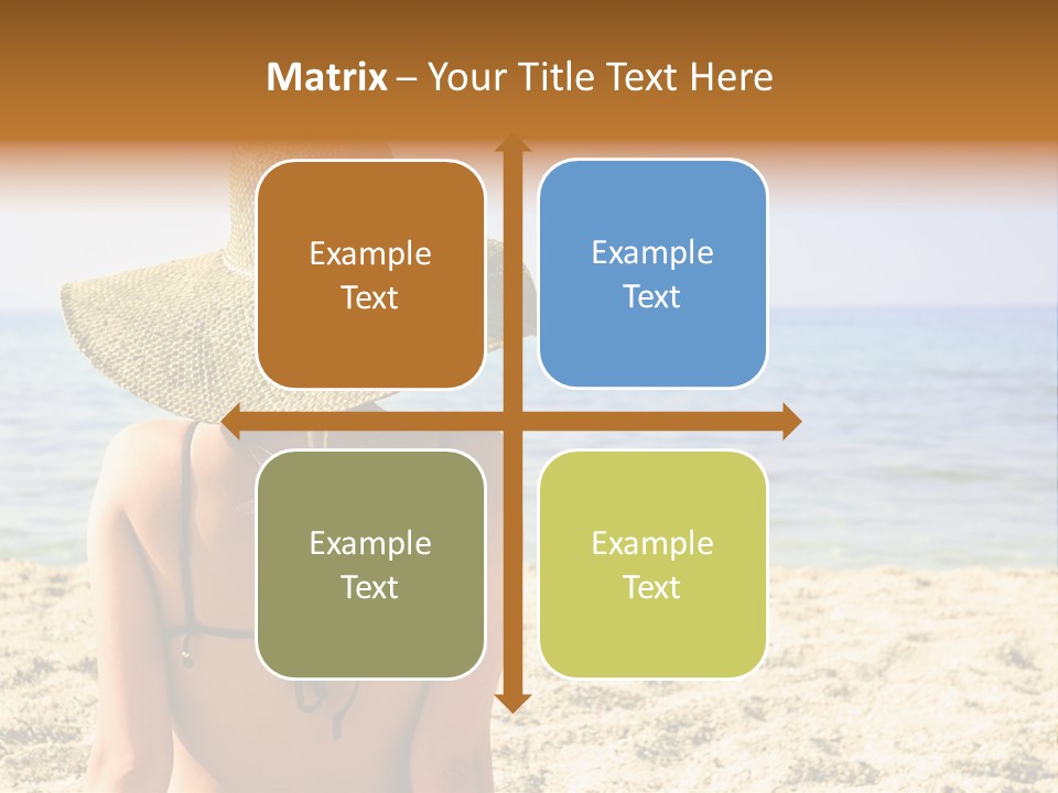 Girl Woman Tourist PowerPoint Template