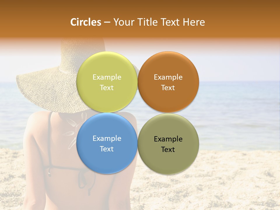 Girl Woman Tourist PowerPoint Template