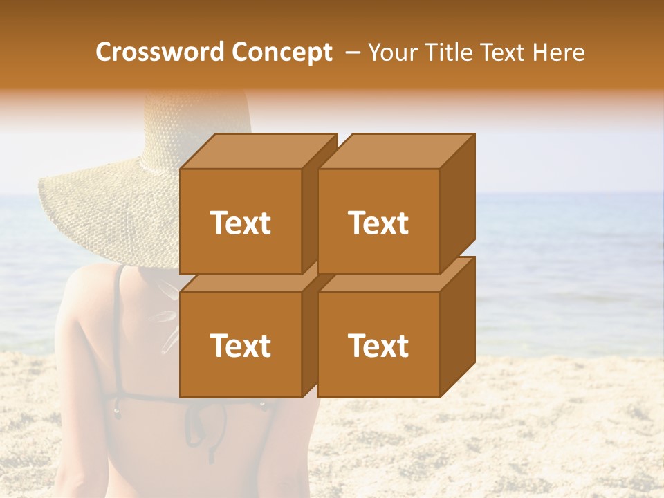 Girl Woman Tourist PowerPoint Template