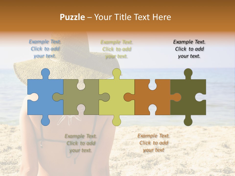 Girl Woman Tourist PowerPoint Template