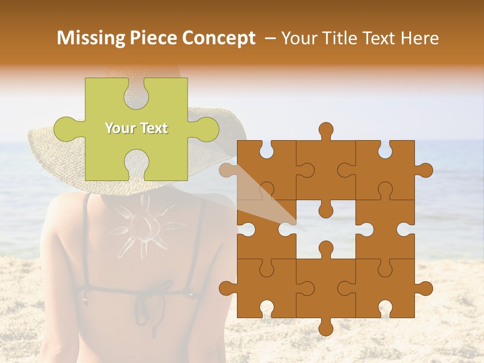 Girl Woman Tourist PowerPoint Template