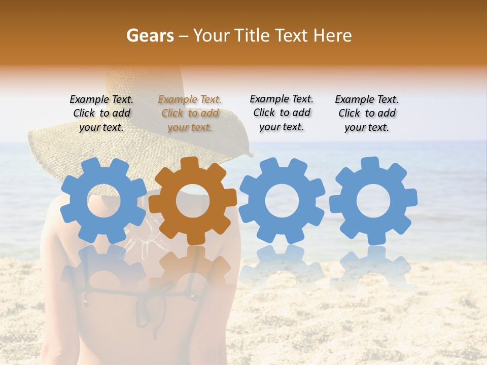 Girl Woman Tourist PowerPoint Template