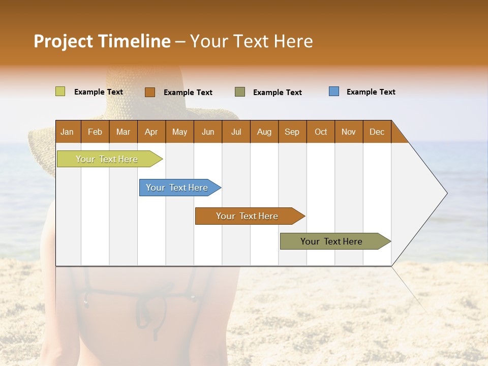 Girl Woman Tourist PowerPoint Template