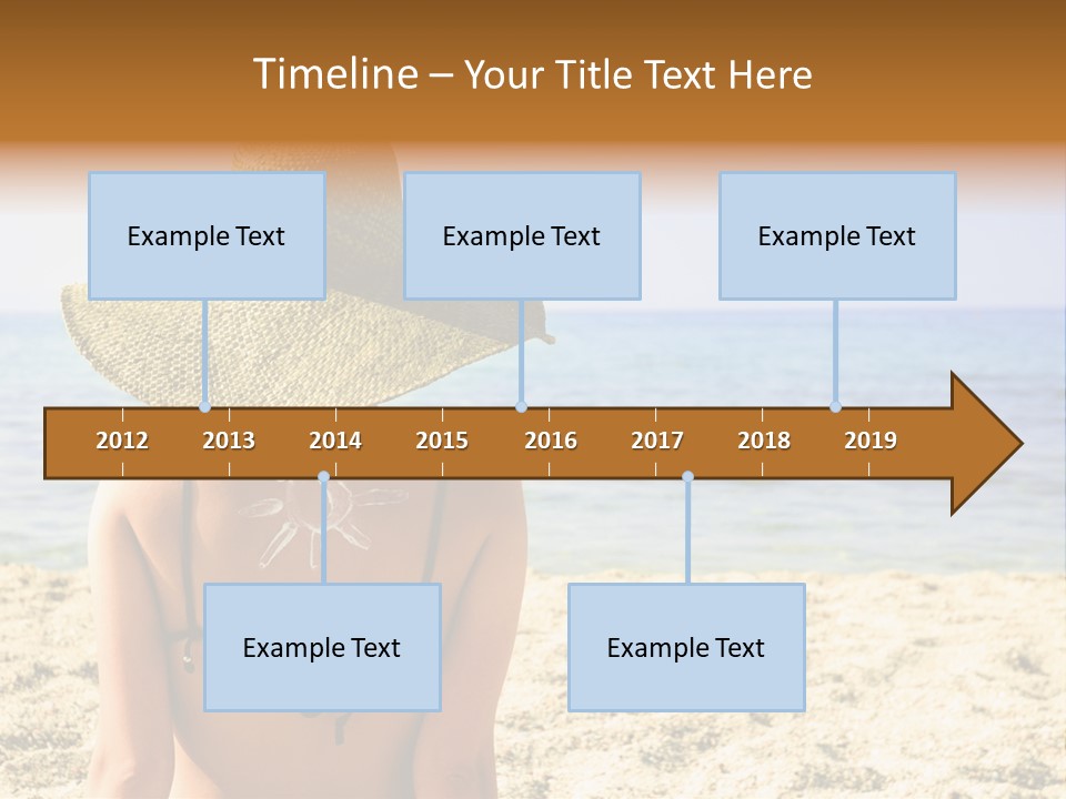 Girl Woman Tourist PowerPoint Template