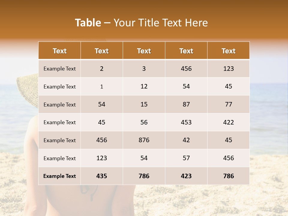 Girl Woman Tourist PowerPoint Template