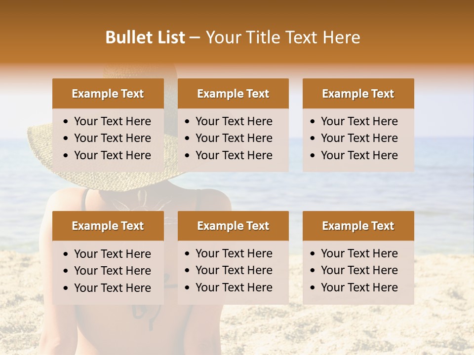 Girl Woman Tourist PowerPoint Template