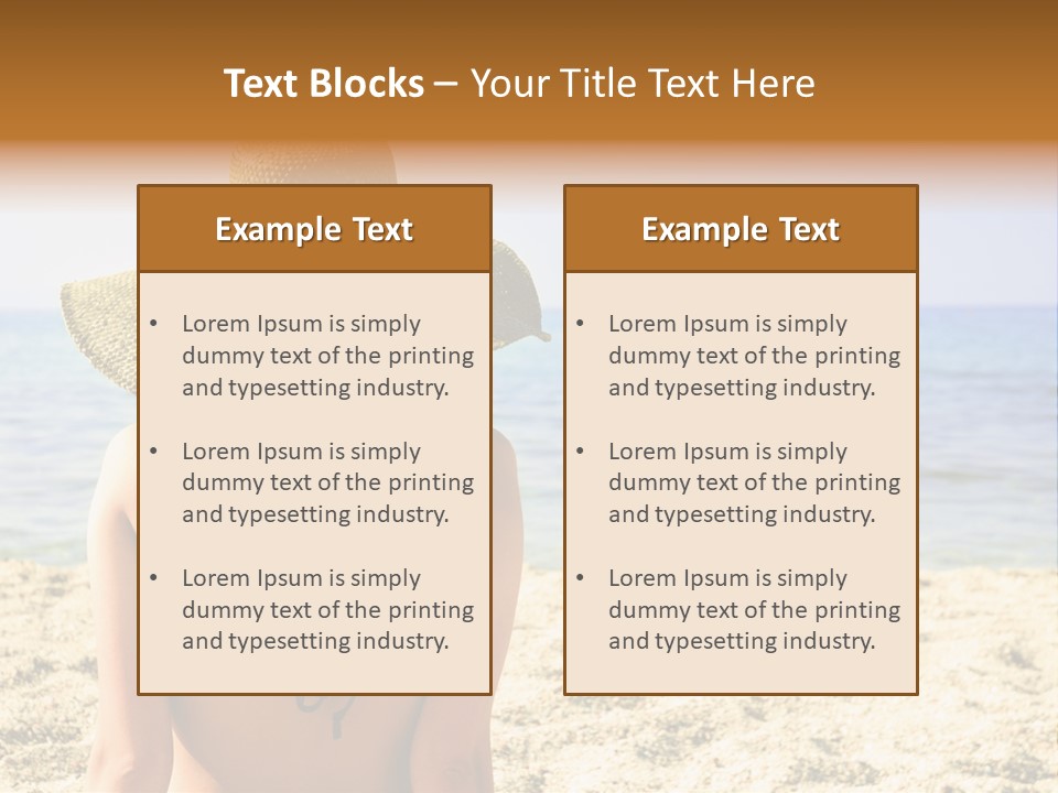 Girl Woman Tourist PowerPoint Template