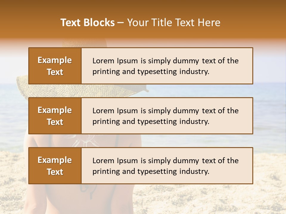 Girl Woman Tourist PowerPoint Template