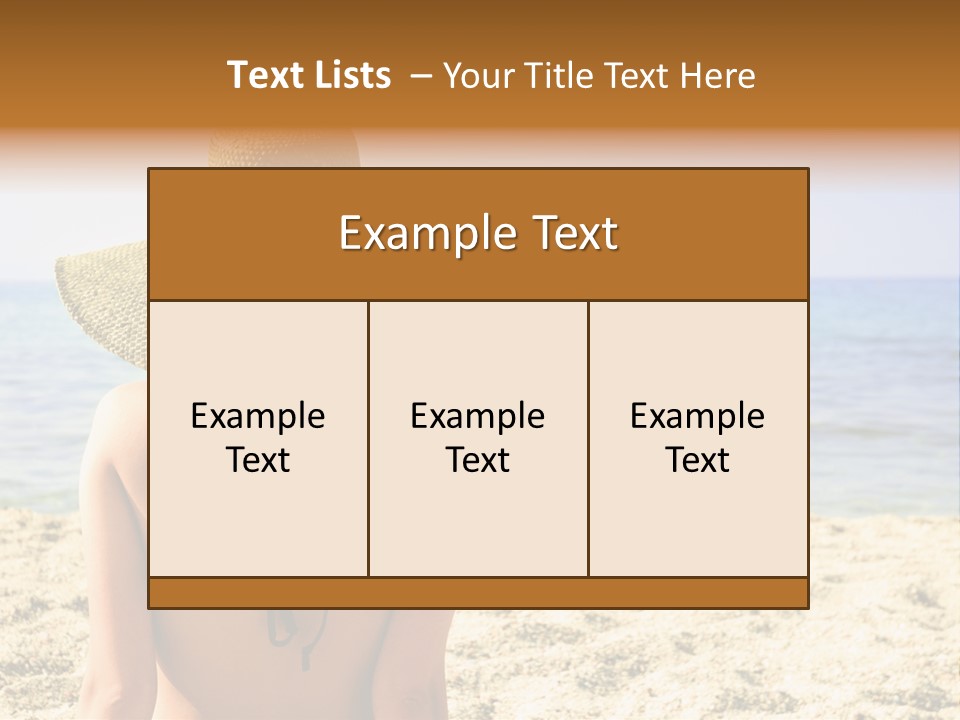 Girl Woman Tourist PowerPoint Template