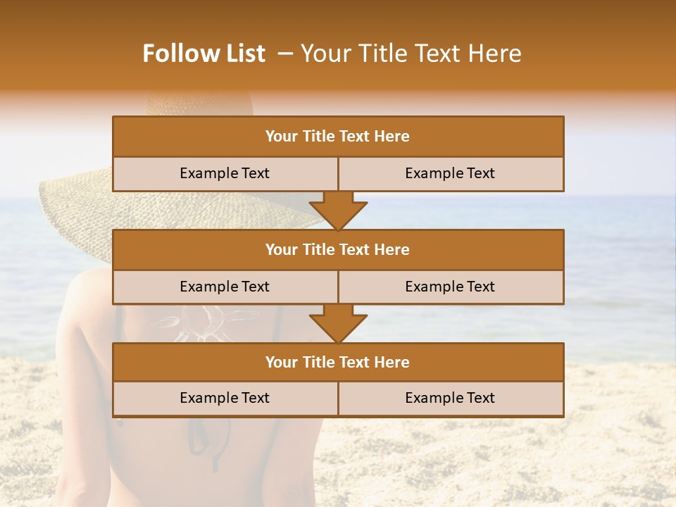 Girl Woman Tourist PowerPoint Template