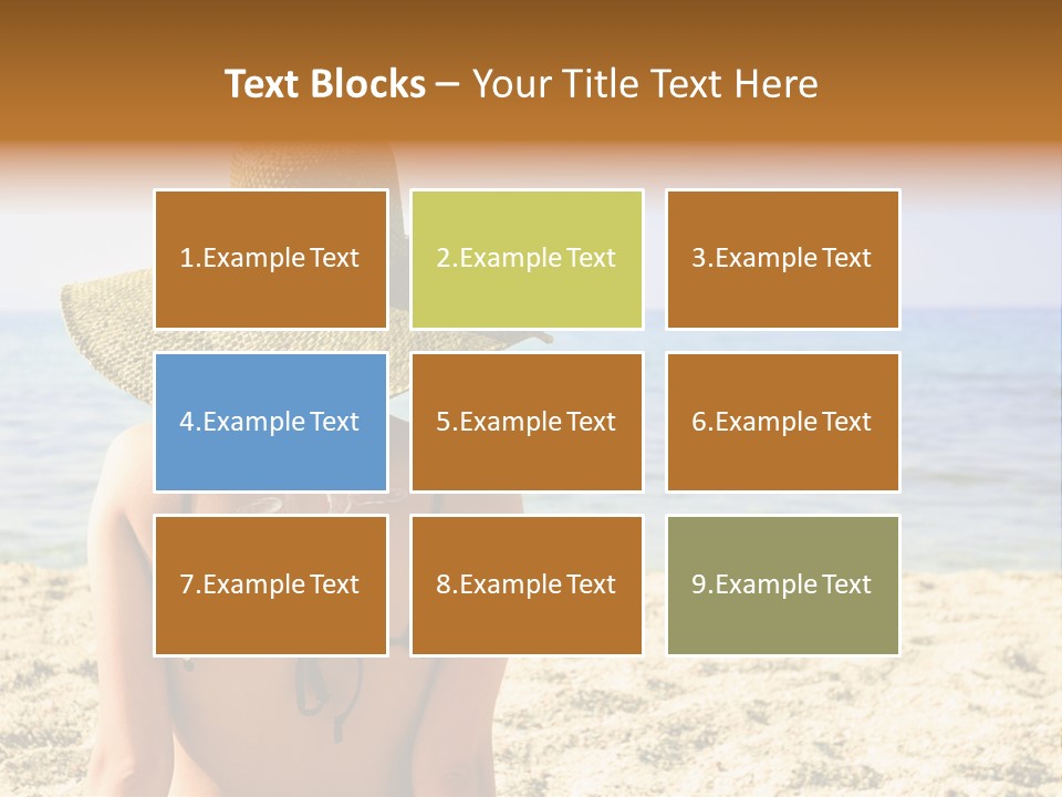 Girl Woman Tourist PowerPoint Template