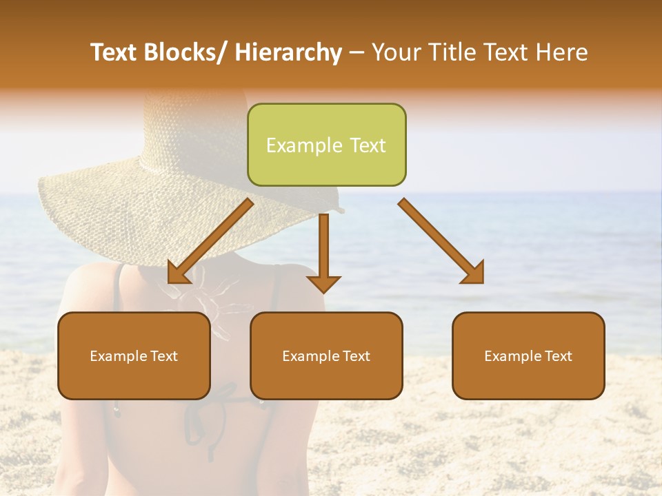 Girl Woman Tourist PowerPoint Template