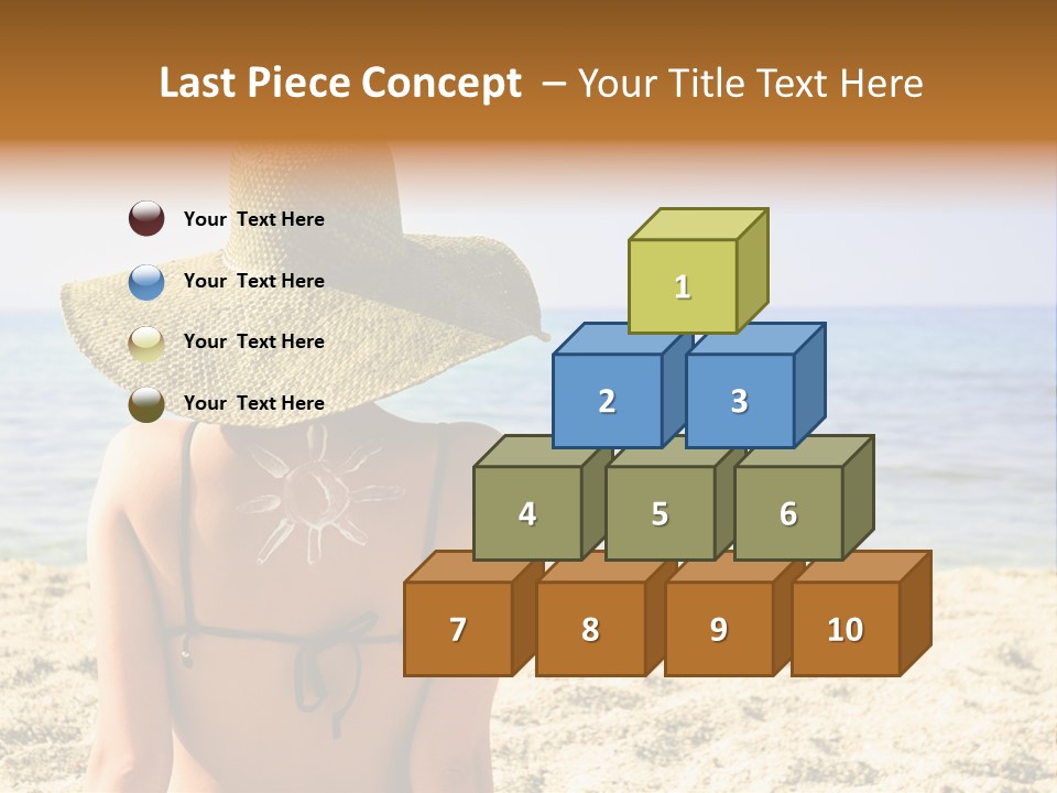 Girl Woman Tourist PowerPoint Template