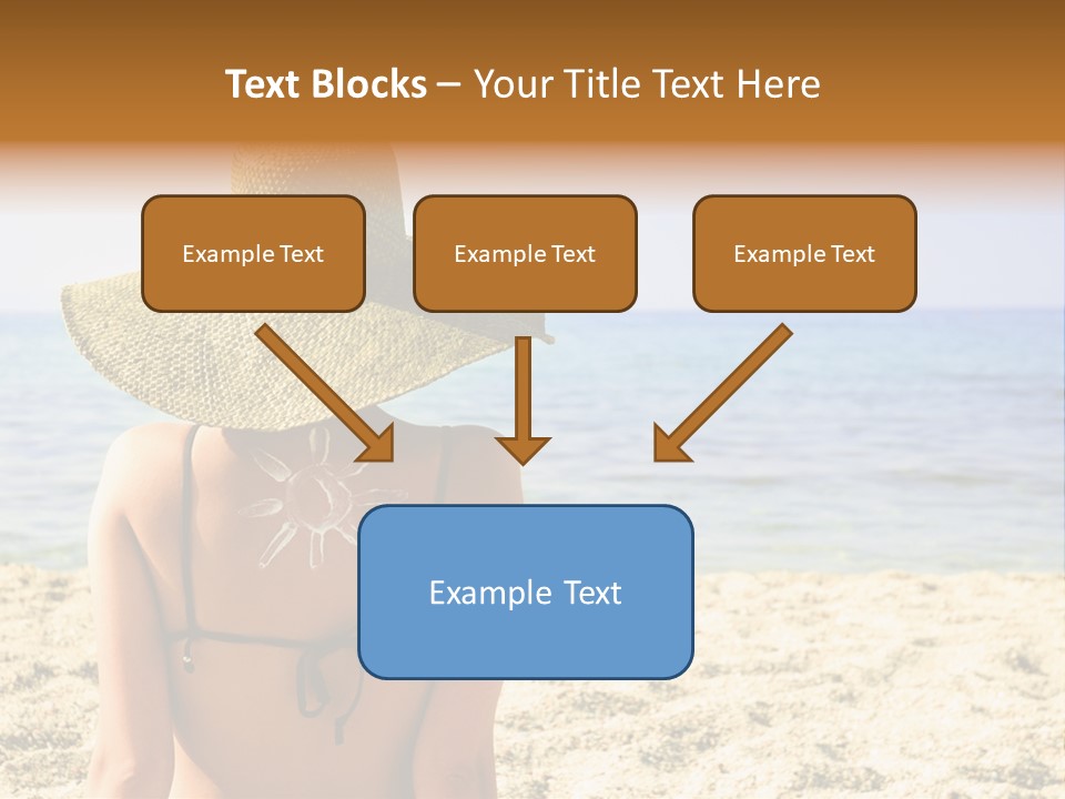 Girl Woman Tourist PowerPoint Template