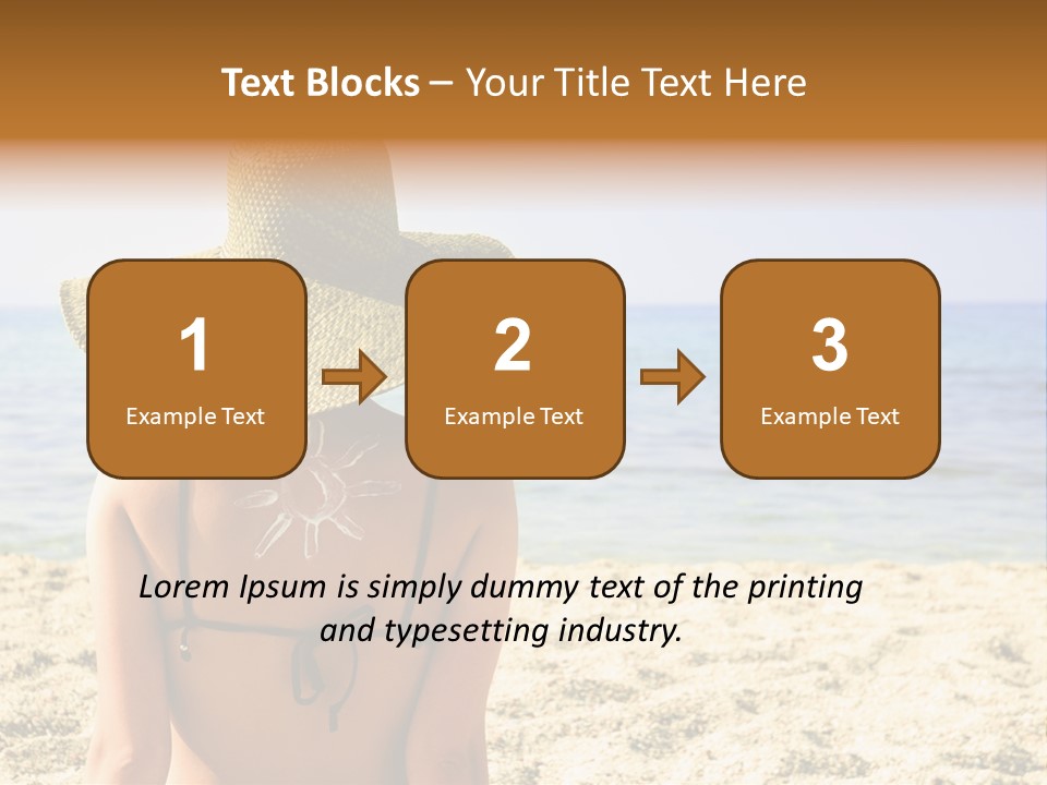 Girl Woman Tourist PowerPoint Template