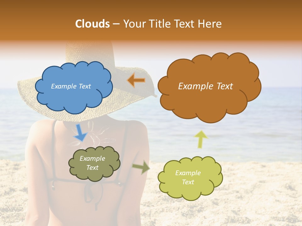 Girl Woman Tourist PowerPoint Template