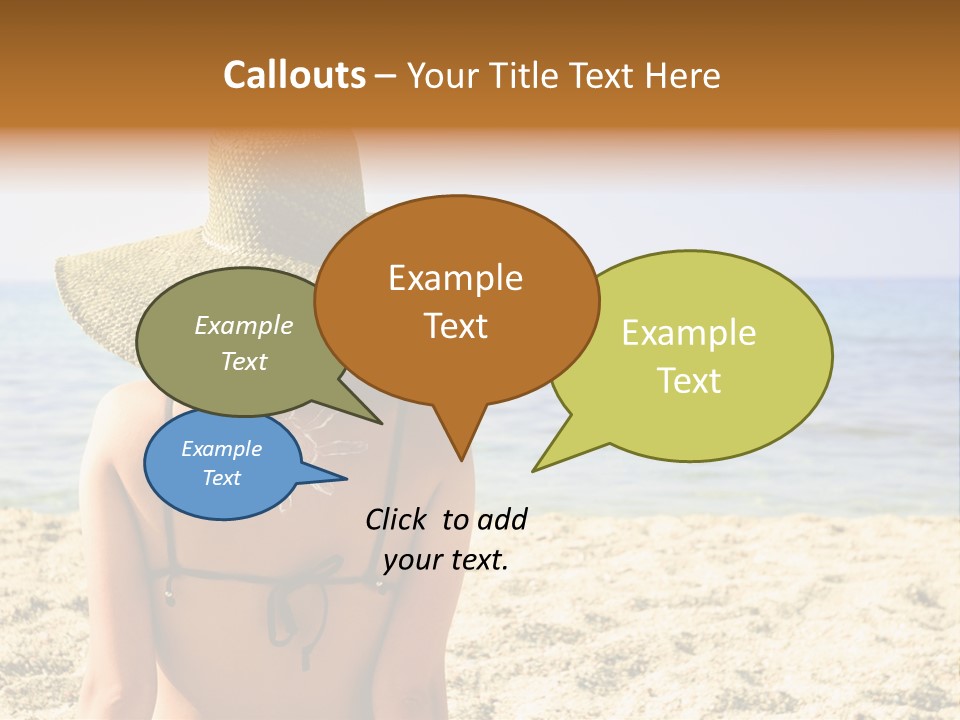 Girl Woman Tourist PowerPoint Template