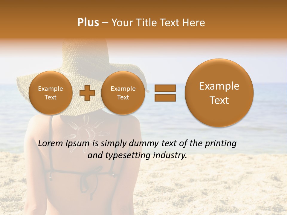 Girl Woman Tourist PowerPoint Template