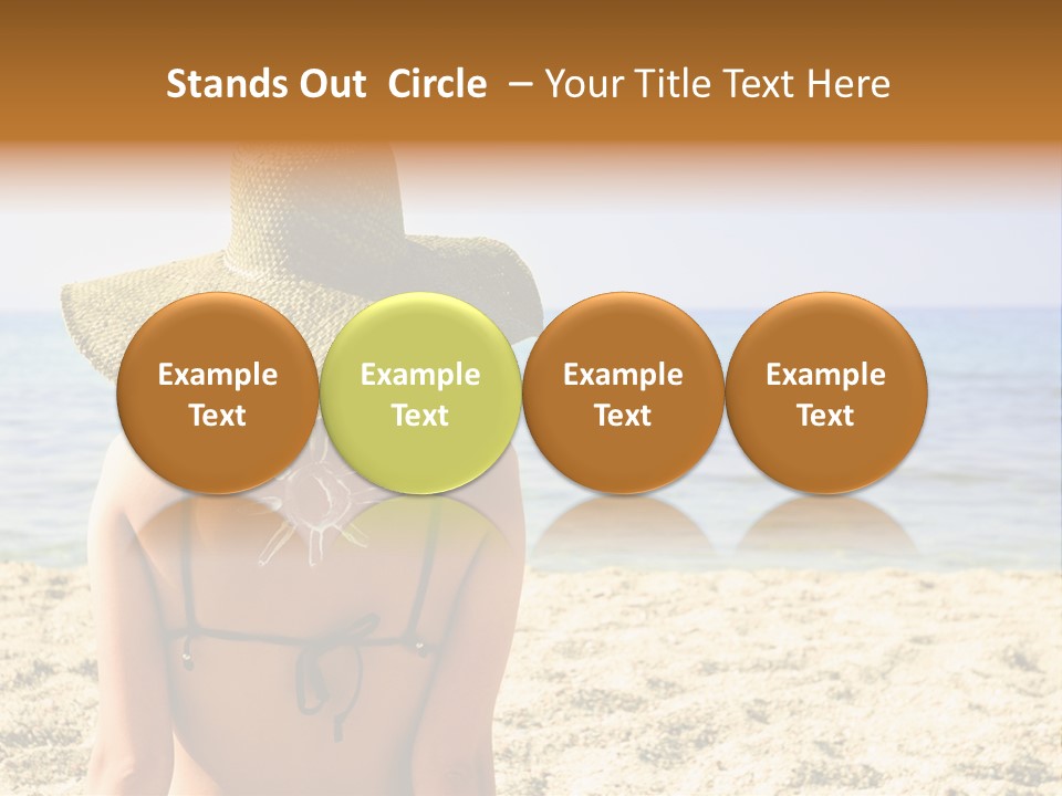 Girl Woman Tourist PowerPoint Template