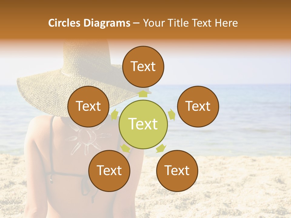 Girl Woman Tourist PowerPoint Template