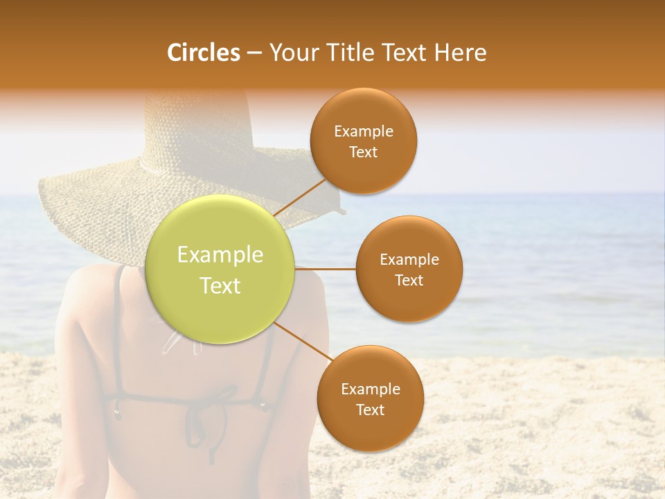 Girl Woman Tourist PowerPoint Template