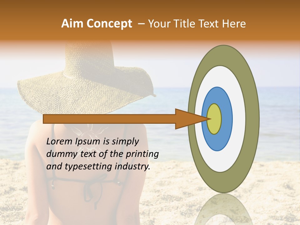 Girl Woman Tourist PowerPoint Template