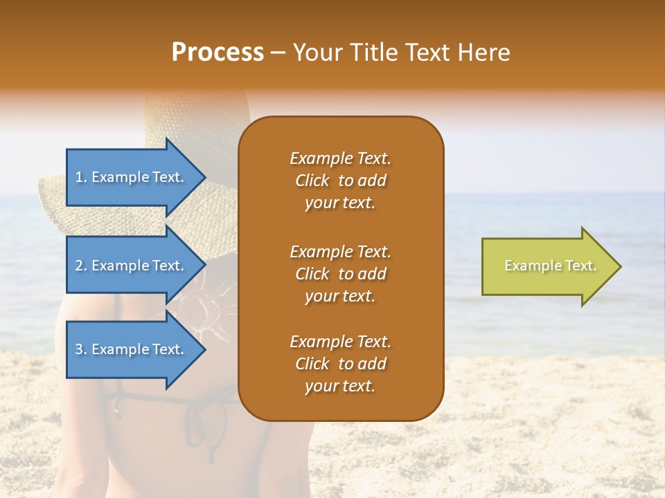 Girl Woman Tourist PowerPoint Template