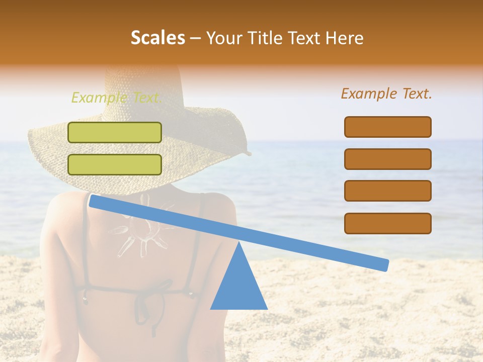 Girl Woman Tourist PowerPoint Template