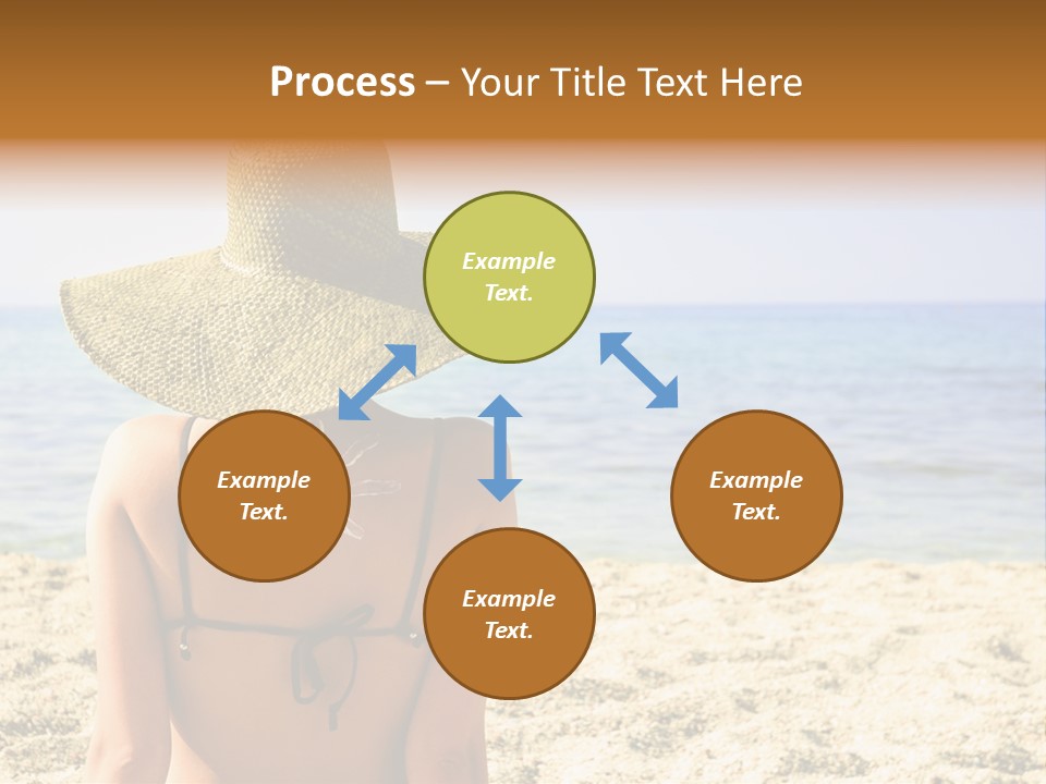 Girl Woman Tourist PowerPoint Template