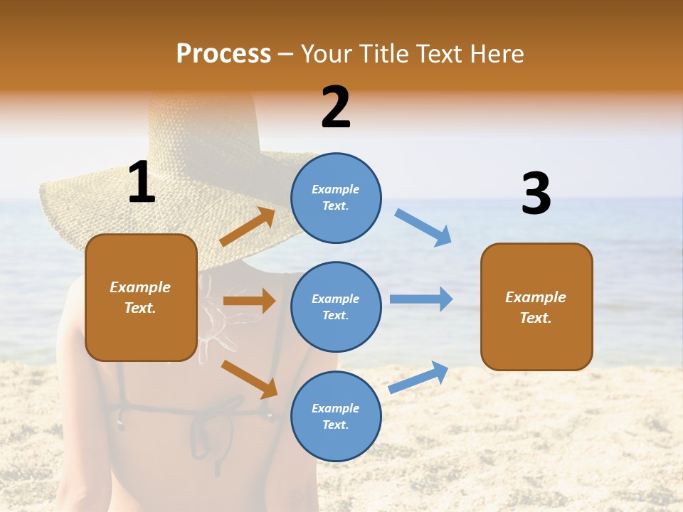 Girl Woman Tourist PowerPoint Template