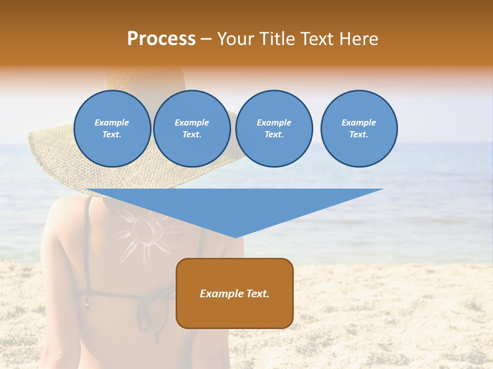 Girl Woman Tourist PowerPoint Template